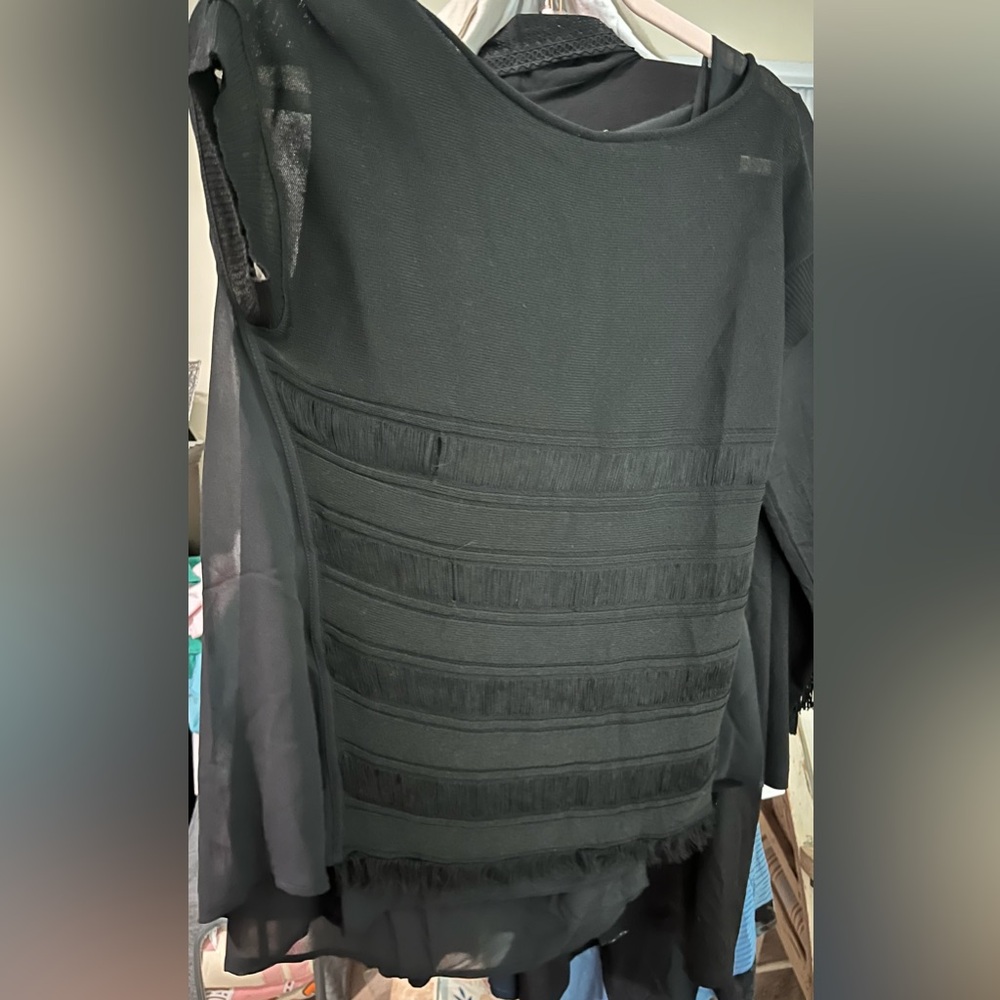 Donatella De Paoli Elegant Black Top, Italy New w/o Tag